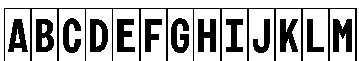 Phng BoldHalf Font UPPERCASE