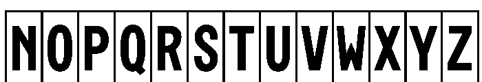 Phng BoldHalf Font UPPERCASE
