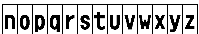 Phng BoldHalf Font LOWERCASE