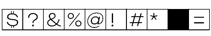 Phng Light Font OTHER CHARS