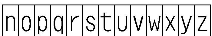 Phng LightHalf Instance Font LOWERCASE