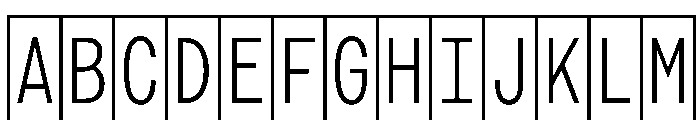 Phng LightHalf Font UPPERCASE