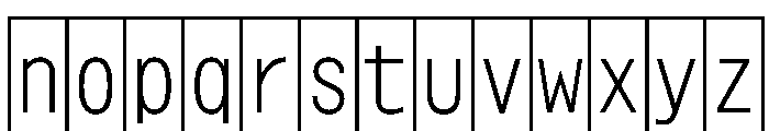 Phng LightHalf Font LOWERCASE