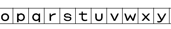 Phng Regular Instance Font LOWERCASE