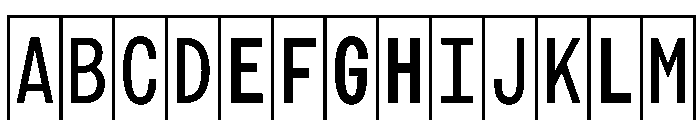 Phng RegularHalf Instance Font UPPERCASE