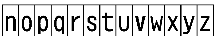 Phng RegularHalf Instance Font LOWERCASE