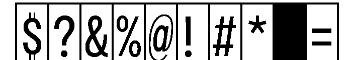 Phng RegularHalf Font OTHER CHARS