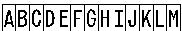 Phng RegularHalf Font UPPERCASE