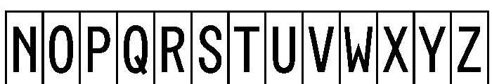 Phng RegularHalf Font UPPERCASE