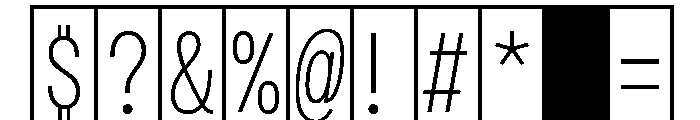 Phng ThinHalf Font OTHER CHARS