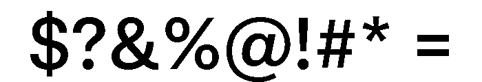 Phonic Medium Font OTHER CHARS