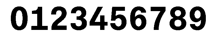 Phonic MonospacedBold Font OTHER CHARS