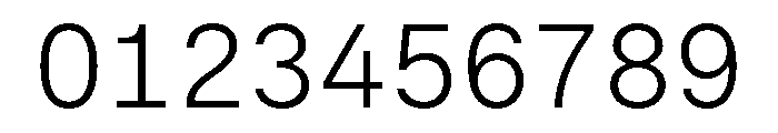 Phonic MonospacedLight Font OTHER CHARS