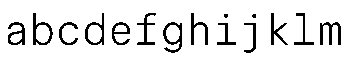 Phonic MonospacedLight FONT