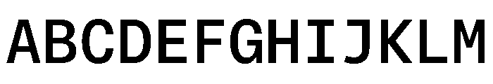 Phonic MonospacedMedium Font UPPERCASE