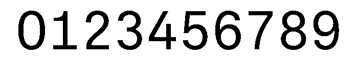Phonic MonospacedRegular Font OTHER CHARS