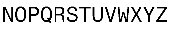 Phonic MonospacedRegular Font UPPERCASE