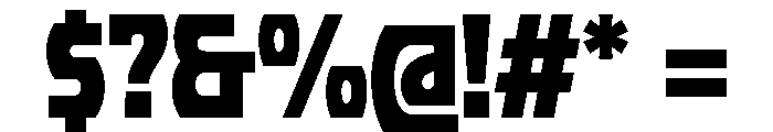 PhonkCondensed Black Font OTHER CHARS