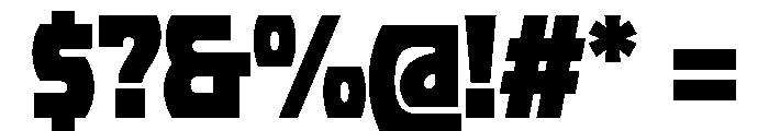 PhonkCondensed ExtraBlack Font OTHER CHARS