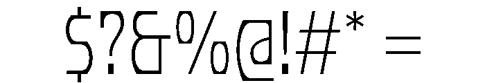 PhonkCondensed ExtraThin Font OTHER CHARS