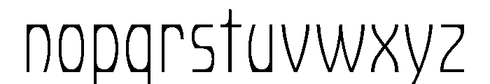 PhonkCondensed ExtraThin Font LOWERCASE