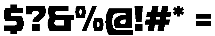 PhonkWide Black Font OTHER CHARS
