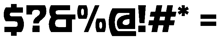 PhonkWide Bold Font OTHER CHARS