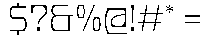 PhonkWide ExtraThin Font OTHER CHARS