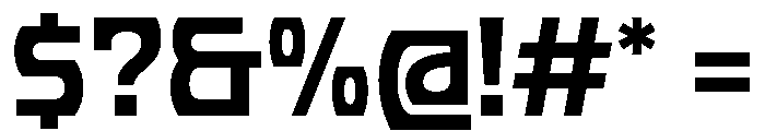 PhonkWide Medium Font OTHER CHARS