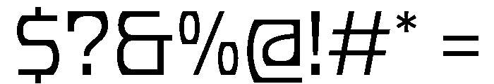 PhonkWide Thin Font OTHER CHARS