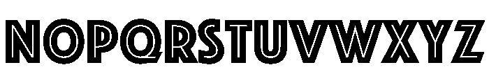 Phosphate CondensedInline Font LOWERCASE