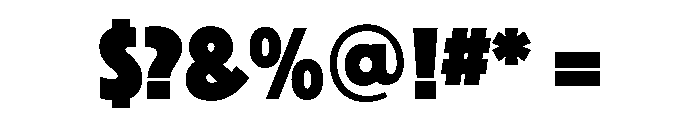 Phosphate CondensedSolid Font OTHER CHARS