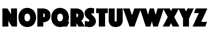 Phosphate CondensedSolid Font LOWERCASE