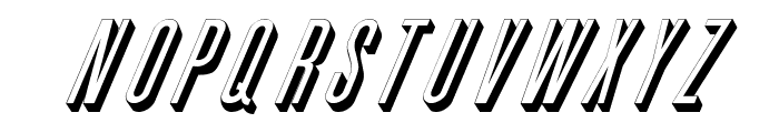 Phoenix D Italic Font UPPERCASE