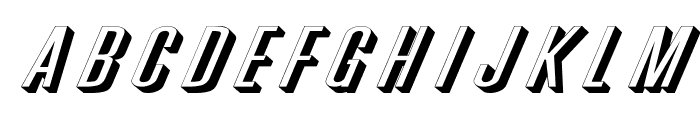 Phoenix Extended D Italic Font UPPERCASE