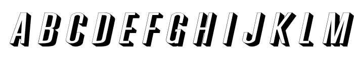 Phoenix Extended Italic Font LOWERCASE