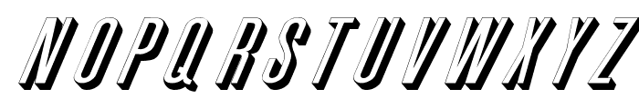 Phoenix Wide D Italic Font LOWERCASE
