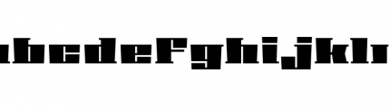 Phalanx C Gauge Font LOWERCASE