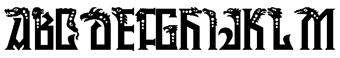 Phantasmagoria Regular Font UPPERCASE