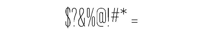 Phoenix Light Font OTHER CHARS