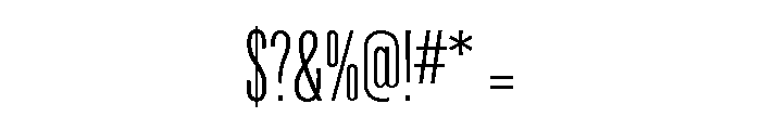 Phoenix Regular Font OTHER CHARS