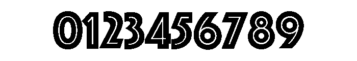 Phosphate Condensed Inline Font OTHER CHARS