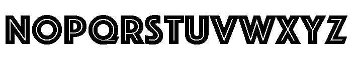 Phosphate Inline Font UPPERCASE