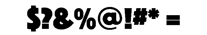 Phosphate Solid Font OTHER CHARS