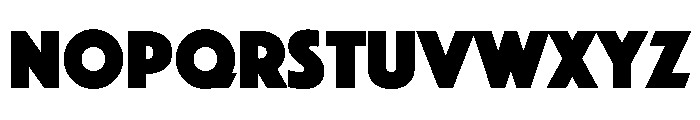 Phosphate Solid Font LOWERCASE