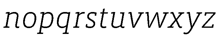 Picholine Antique Variable Extra Light Italic Font LOWERCASE