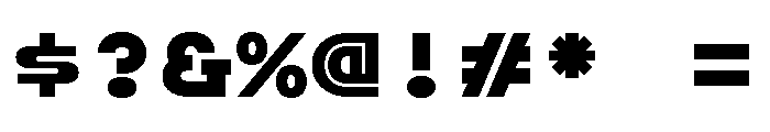 Pim Bold Font OTHER CHARS