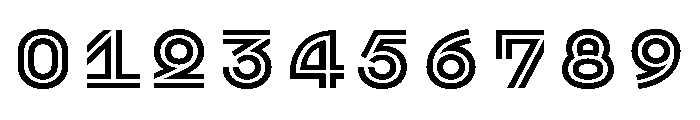 Pim Inline Font OTHER CHARS