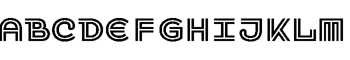 Pim Inline Font UPPERCASE