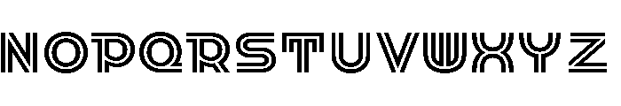 Pim Inline Font UPPERCASE
